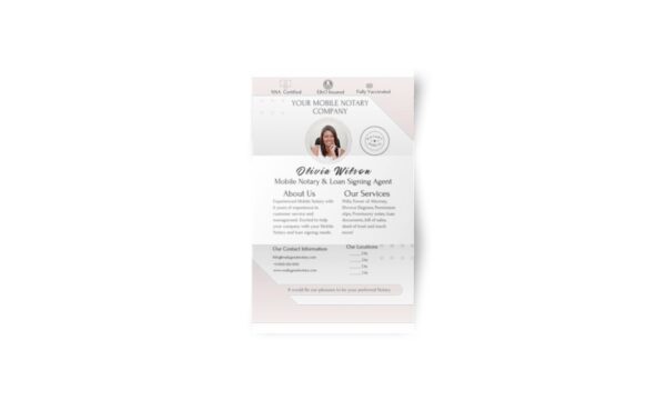 Notary Marketing| Notary Resume| Notary Flyer| Notary Templates| Notary Marketing Canva Templates| Canva Template| Notary