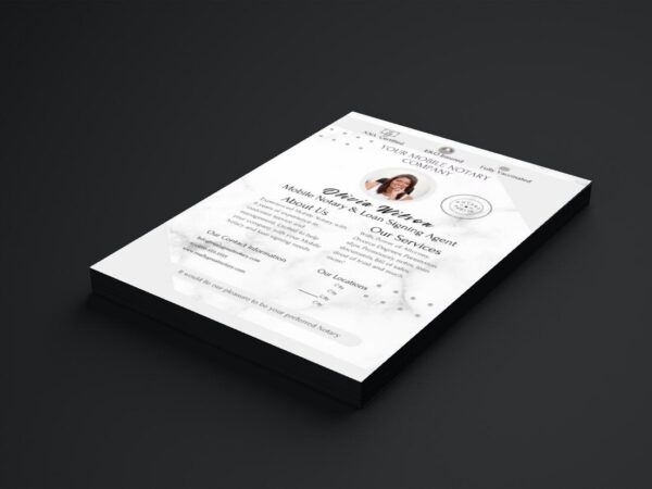 Notary Marketing| Notary Resume| Notary Flyer| Notary Templates| Notary Marketing Canva Templates| Canva Template| Notary - Image 2