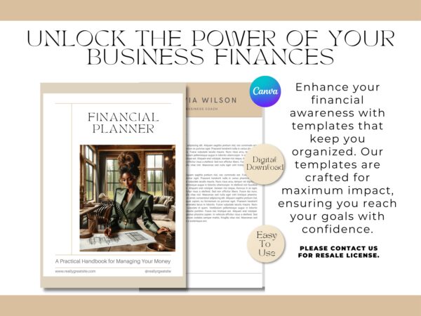 Financial Planner | Canva Templates | 50 Pages | Savings plan | Instant Download | Set Goals | Manage Debt | Retirement plan | Budget Plan - Image 7