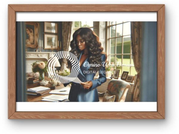 Elegant AI-Generated Art of African American Businesswoman | Digital Download for Office Decor | Professional Wall Art - Image 3