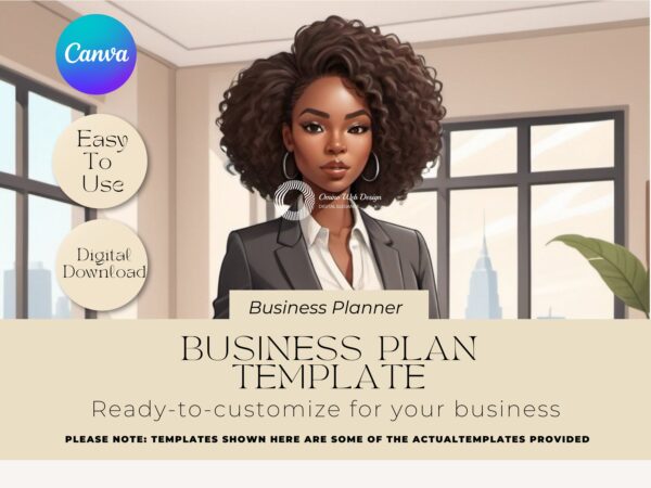 Business Planner Template | 70 Pages Canva Template for Action Plan, Goal Setting, SWOT Analysis & Financial Planning - Image 2