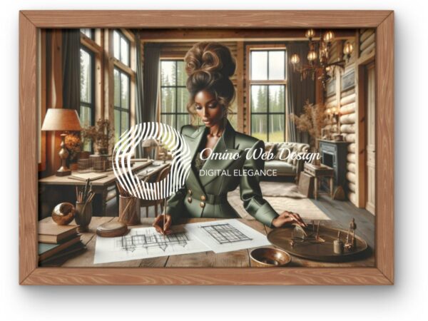 Inspirational AI Art of African American Businesswoman | Digital Download | Sophisticated Office Wall Art - Image 2