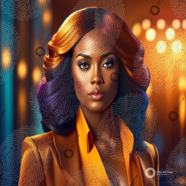 10 Elegant AI African American Women | Vibrant Fashion Images | High-Resolution Avatars | Ideal for Marketing | Instant Download - Image 8