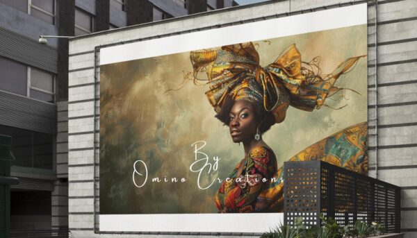 Digital Download: Elegant AI-Generated African Art | Modern Wall Decor | African American Woman Art | Unique Home Decor - Image 9